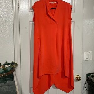RACHEL RACHEL ROY LOOSE & FLOWING TENT STYLE HIGH LOW SLEEVELESS DRESS SIZE XS